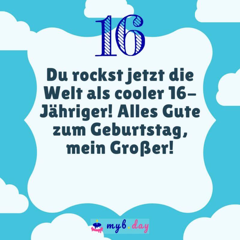 ⇒ Glückwünsche zum 16. Geburtstag 80 junge Sprüche