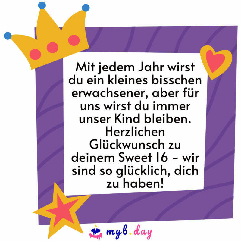 ⇒ Glückwünsche zum 16. Geburtstag 80 junge Sprüche