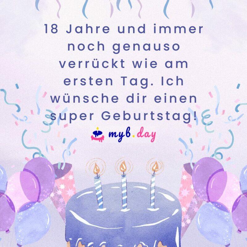 ⇒ Glückwünsche zum 18. Geburtstag 70 tolle Sprüche