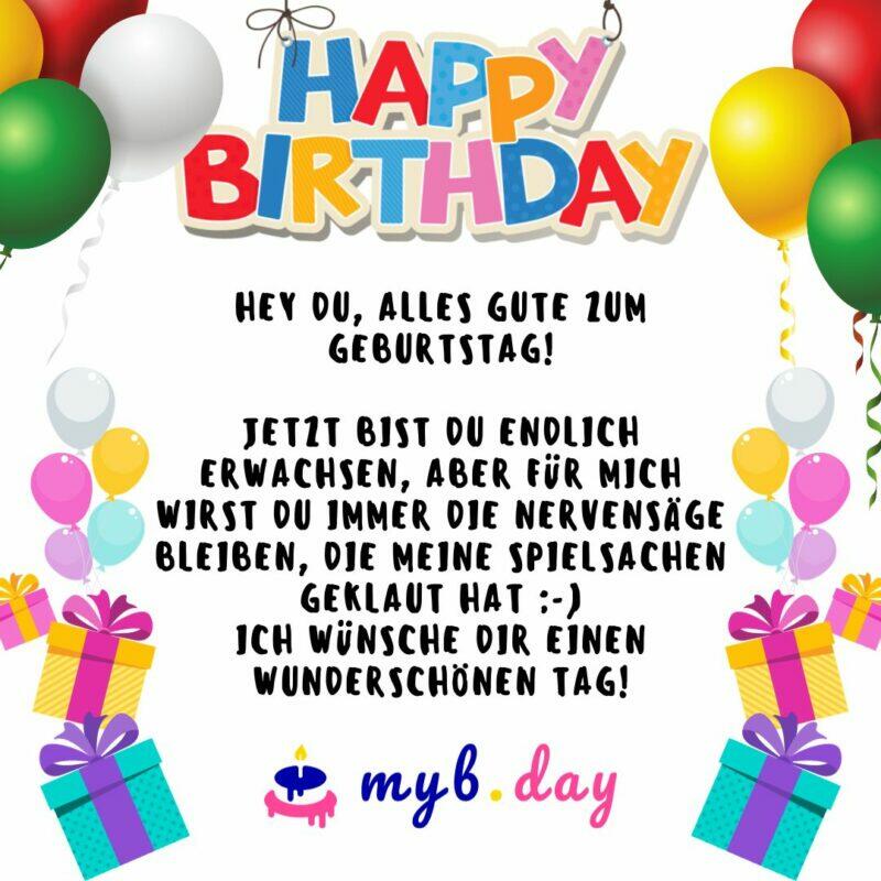 ⇒ Glückwünsche zum 18. Geburtstag 70 tolle Sprüche