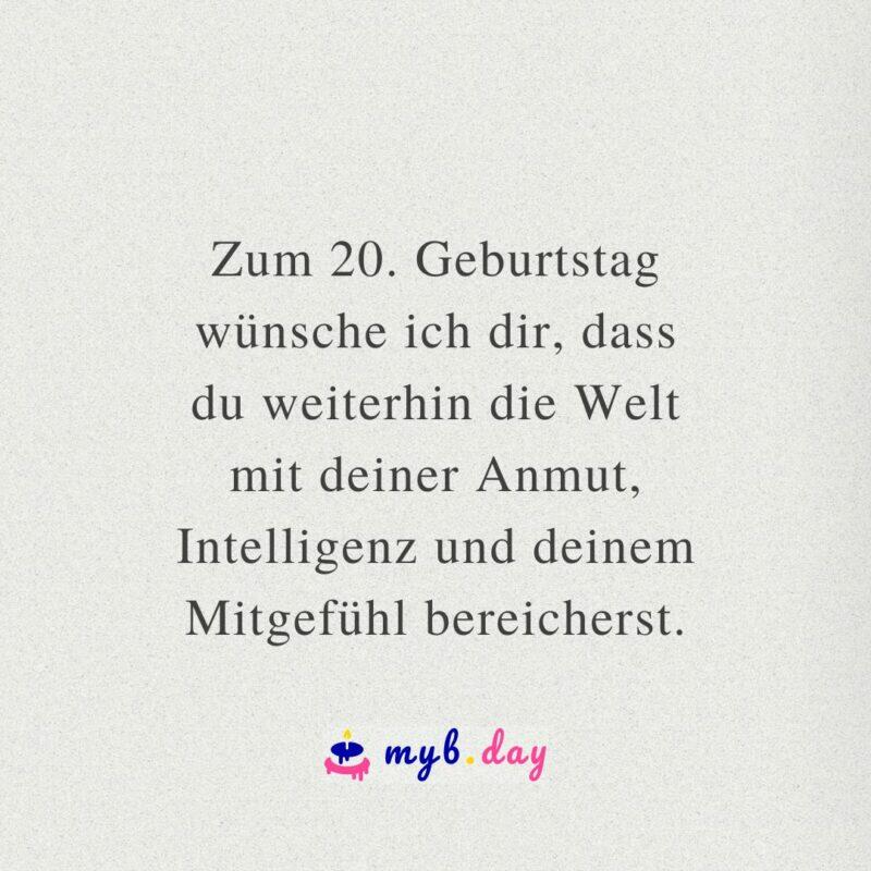 ᐅ Glückwünsche zum 20. Geburtstag Kreative Sprüche