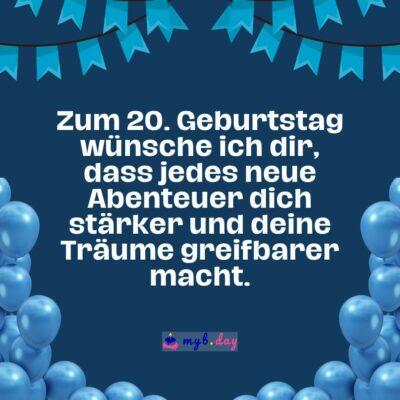 ᐅ Glückwünsche zum 20. Geburtstag Kreative Sprüche
