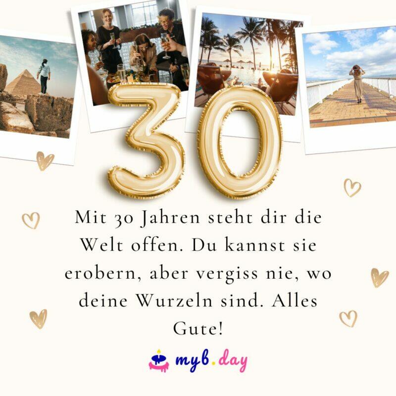 ᐅ Glückwünsche zum 30. Geburtstag - 50 liebevolle Sprüche