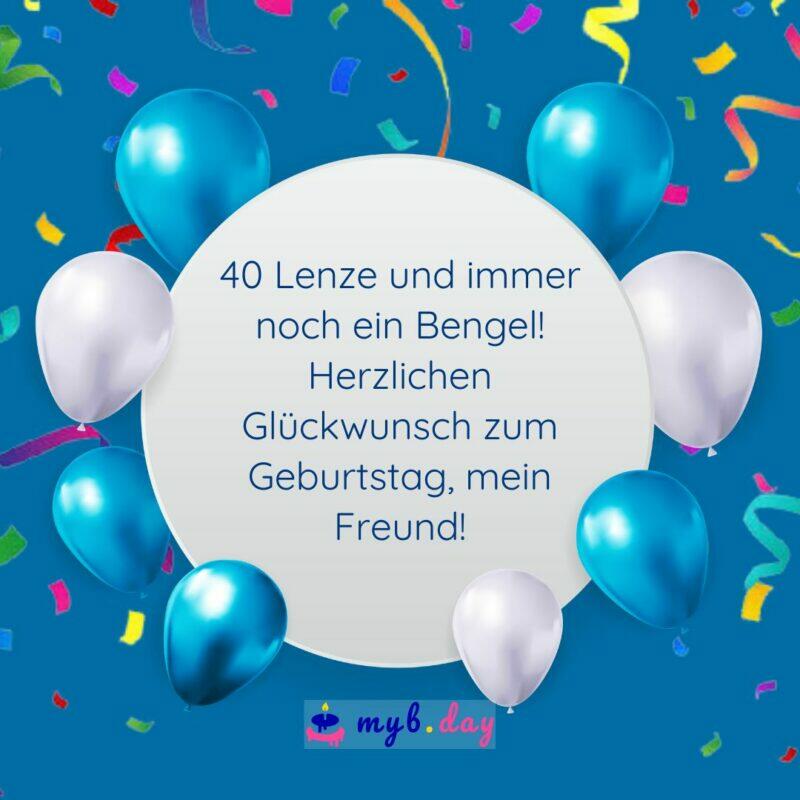 Glückwünsche zum 40. Geburtstag 50 stilvolle Sprüche