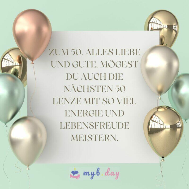 ⇒ Glückwünsche zum 50. Geburtstag 60 fröhliche Sprüche