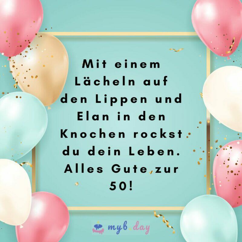 ⇒ Glückwünsche zum 50. Geburtstag 60 fröhliche Sprüche