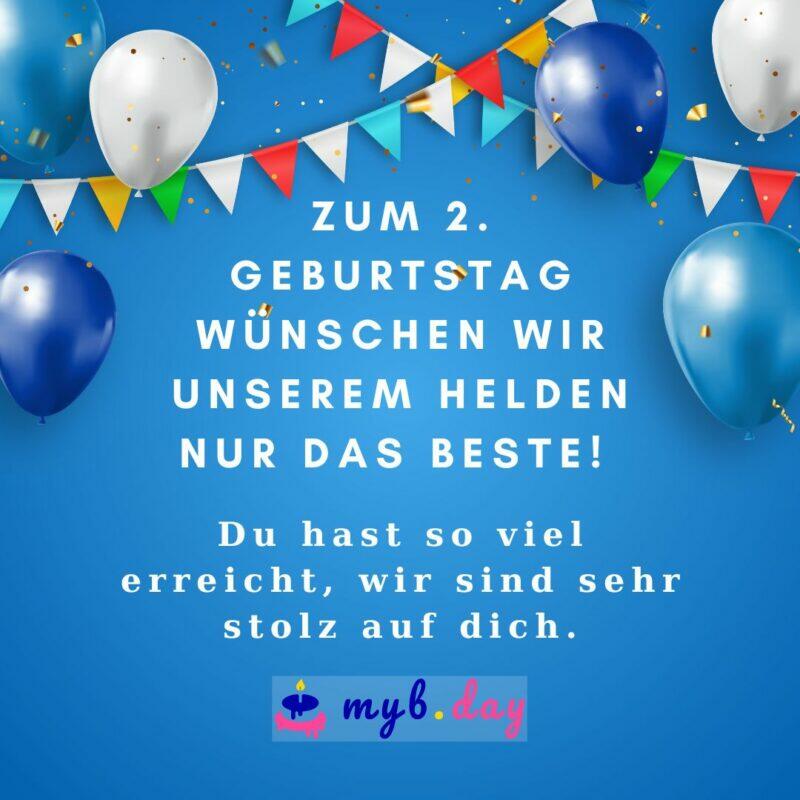 Glückwünsche zum 2. Geburtstag Liebevolle Sprüche