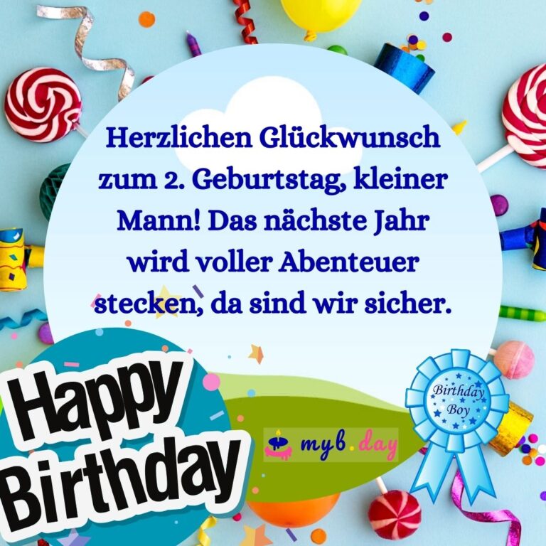 Glückwünsche Zum Zweiten Geburtstag