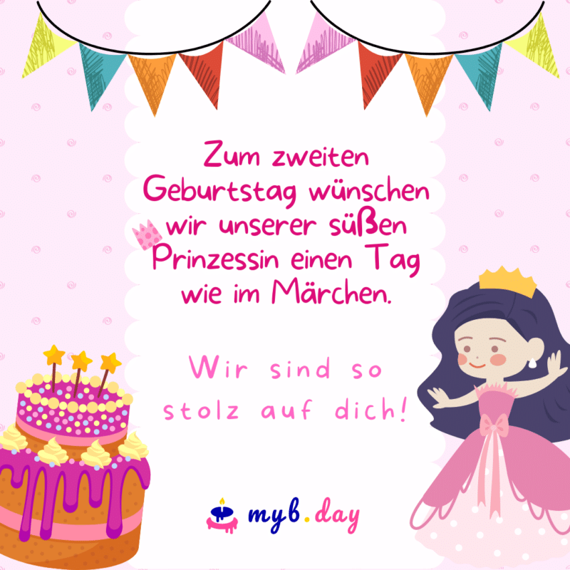 Glückwünsche zum 2. Geburtstag Liebevolle Sprüche
