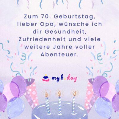 Glückwünsche zum 70. Geburtstag 40 herzliche Sprüche