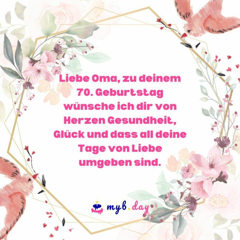 Glückwünsche zum 70. Geburtstag 40 herzliche Sprüche