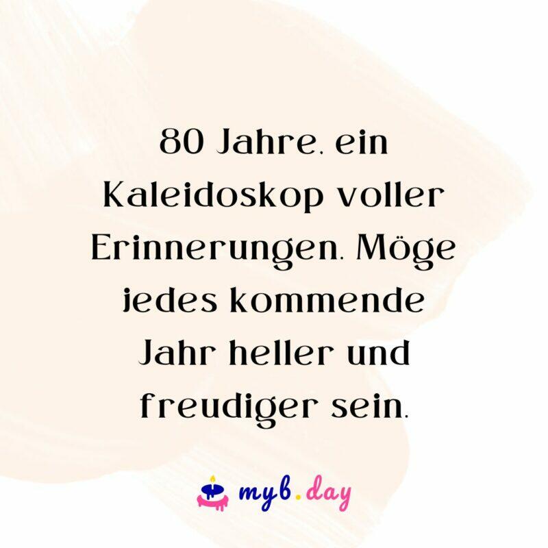 Glückwünsche zum 80. Geburtstag 60 herzliche Sprüche