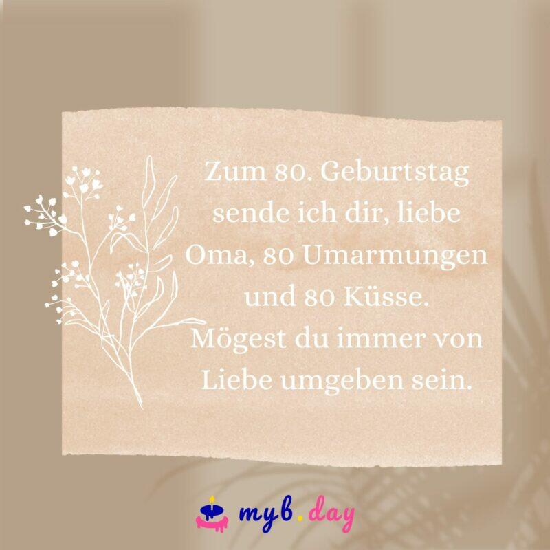 Gluckwunsche Zum 80 Geburtstag Der Mutter Oder Oma