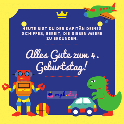 Glückwünsche zum 4. Geburtstag Lustige Sprüche für Kinder