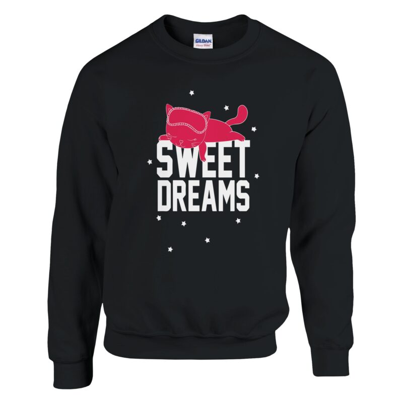 Sweatshirt - Sweet Dreams - Katze - Unisex