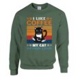 Sweatshirt - I like Coffee my Cat and maybe 3 People - Unisex