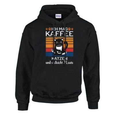 Hoodie - Ich liebe Kaffee und 3 Leute - Unisex