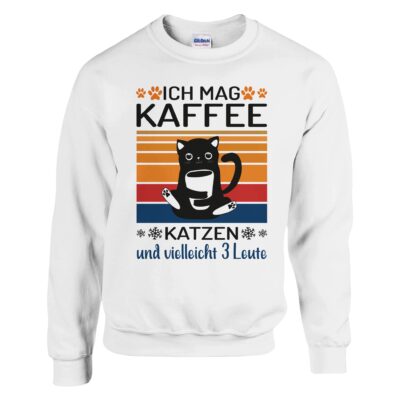 Sweatshirt - Ich liebe Kaffee und 3 Leute - Unisex