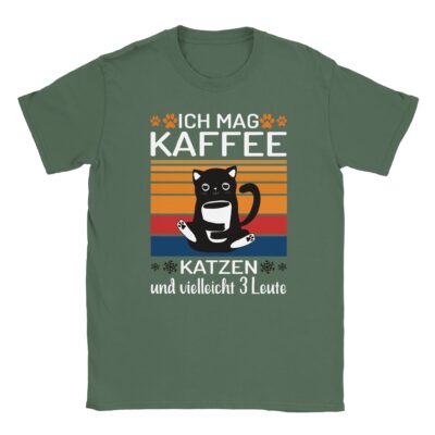 T-Shirt - Ich liebe Kaffee und 3 Leute - Unisex