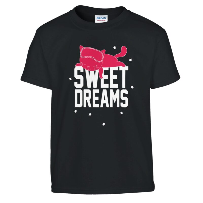 T-Shirt - Sweet Dreams - Katze - Kinder