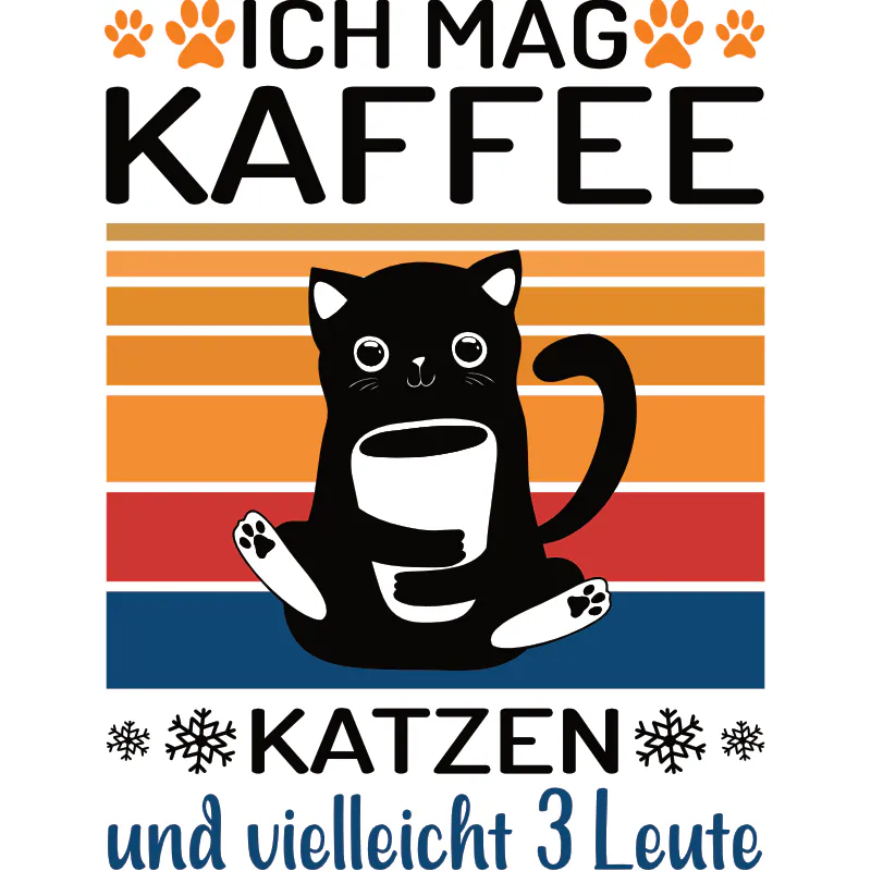 Design: Ich liebe Kaffee und 3 Leute