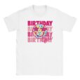 T-Shirt - Birthday Girl - Smiley mit Sternen - Unisex