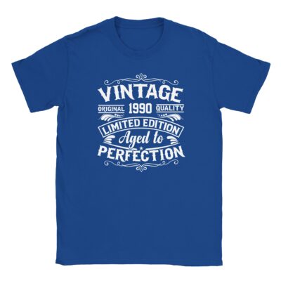 T-Shirt - Vintage 1990 - Aged to Perfection - Unisex