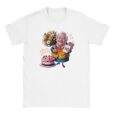 T-Shirt - Oma mit Blumenstrauß und Geburtstagskarte - Unisex