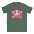 T-Shirt - Birthday Girl - Smiley mit Sternen - Unisex