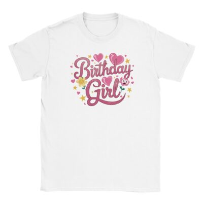 T-Shirt - Birthday Girl - Herzen - Unisex