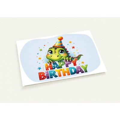 Geburtstagskarte - Happy Birthday - Dino - 10 Karten Set