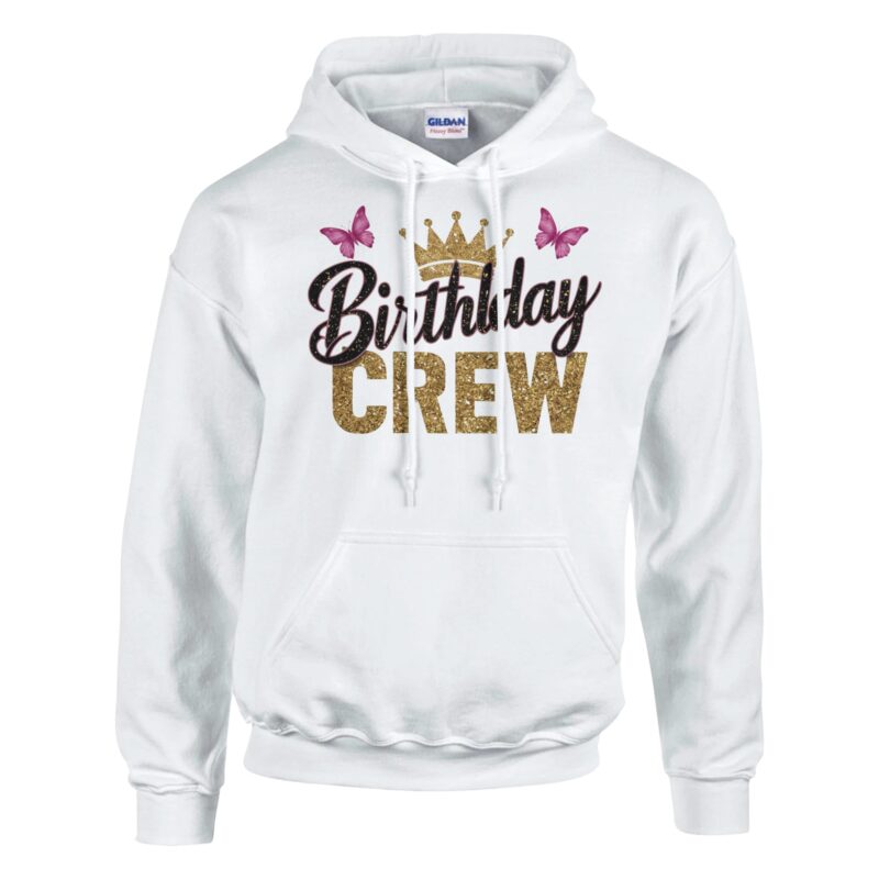 Hoodie - Birthday Crew - Schmetterlinge - Unisex