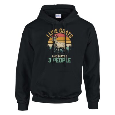 Hoodie - I Like Goats and mybe 3 People - Ziege - Unisex