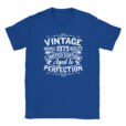 T-Shirt - Vintage 1975 - Aged to Perfection - Unisex Royal