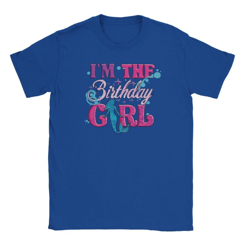 T-Shirt - I am the Birthday Girl - Meerjungfrau - Unisex