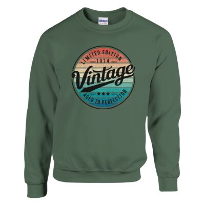 Sweatshirt - Jahrgang 1974 - Aged to Perfection - Unisex