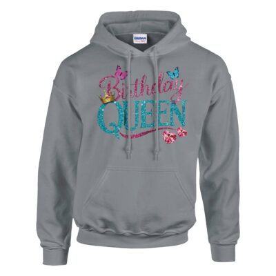 Hoodie - Birthday Queen - Schmetterlinge - Unisex