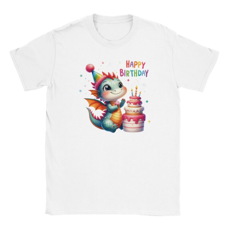 T-Shirt - Happy Birthday - Süßer Drache - Unisex