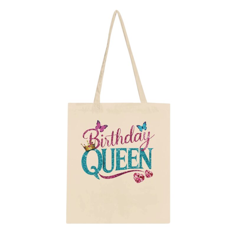 Tote Bag - Birthday Queen - Schmetterlinge - Baumwolle