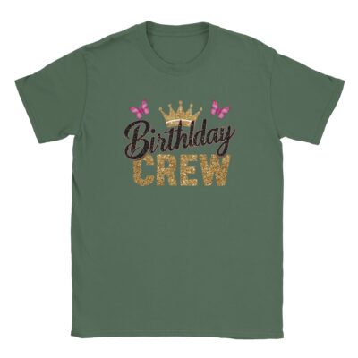 T-Shirt - Birthday Crew - Schmetterlinge - Unisex