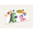 Geburtstagskarte - Happy Birthday - Dinosaurier - 10 Stk