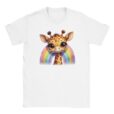 T-Shirt - Glitzer Regenbogen Giraffe - Unisex