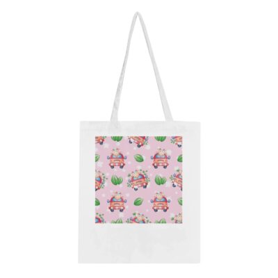 Tote Bag - Schaf im Auto - Pattern - Baumwolle