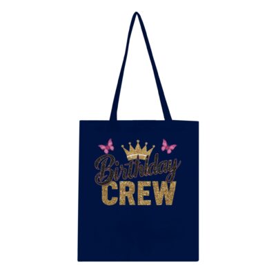 Tote Bag - Birthday Crew - Schmetterlinge - Baumwolle