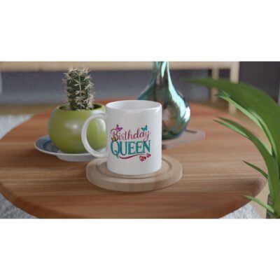 Tasse - Birthday Queen - Schmetterlinge - 325ml