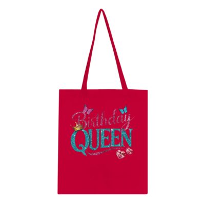 Tote Bag - Birthday Queen - Schmetterlinge - Baumwolle