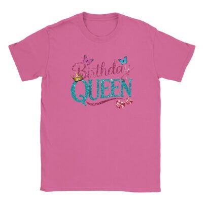 T-Shirt - Birthday Queen - Schmetterlinge - Unisex