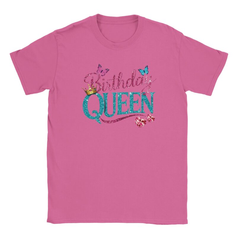 T-Shirt - Birthday Queen - Schmetterlinge - Unisex