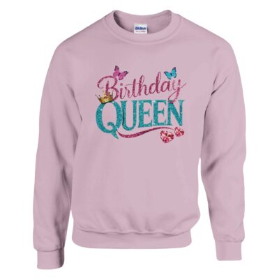 Sweatshirt - Birthday Queen - Schmetterlinge - Unisex