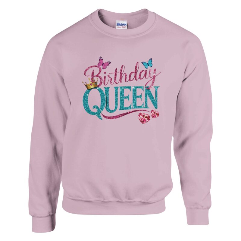 Sweatshirt - Birthday Queen - Schmetterlinge - Unisex